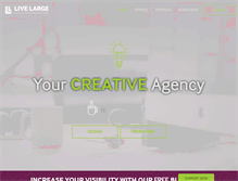 Tablet Screenshot of livelargedesign.com